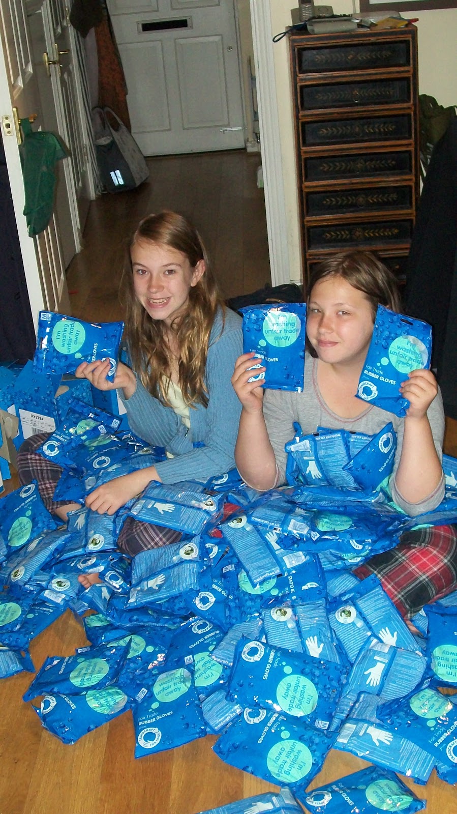 Children Unite What do you do with 300 rubber gloves?