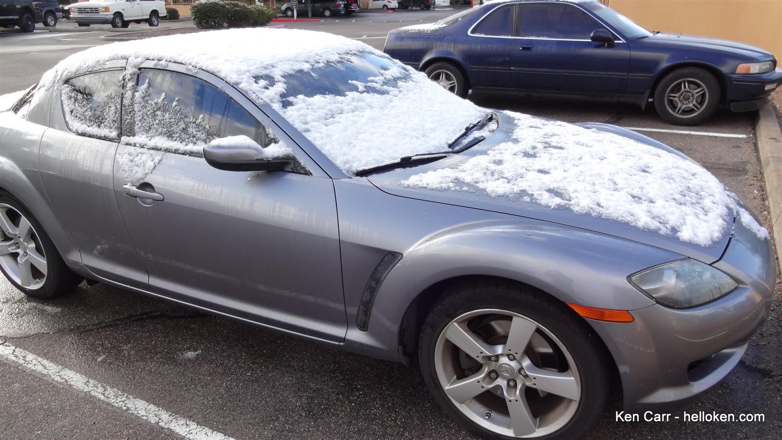 Snow storm in Tucson the next day