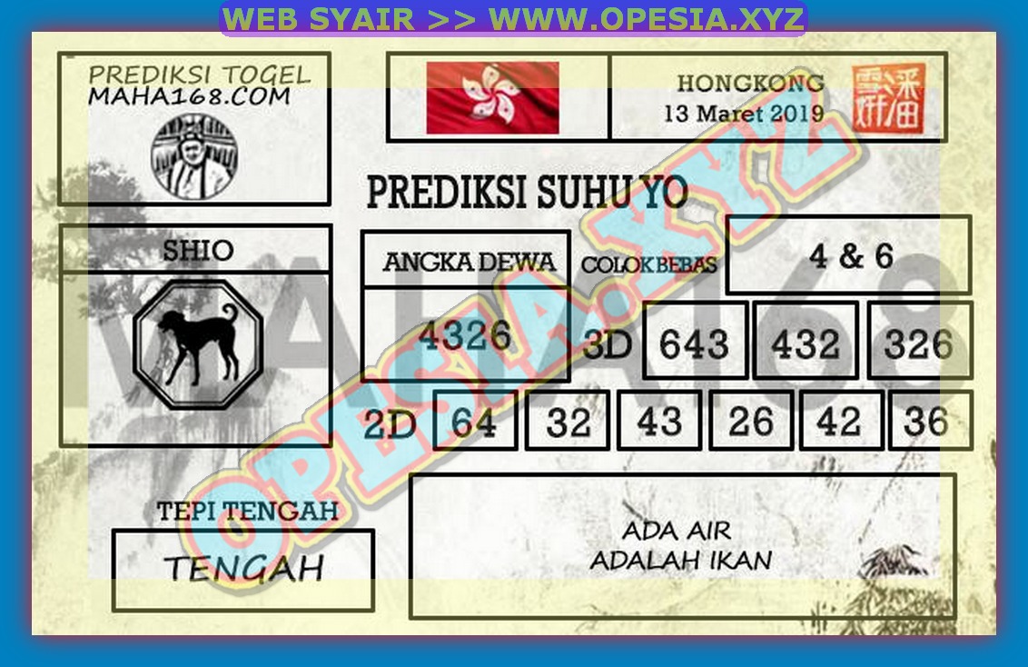 Syair Hk Pools Rabu 13 Maret 2019 Kode Syair Sgp Hk Sd Motesia