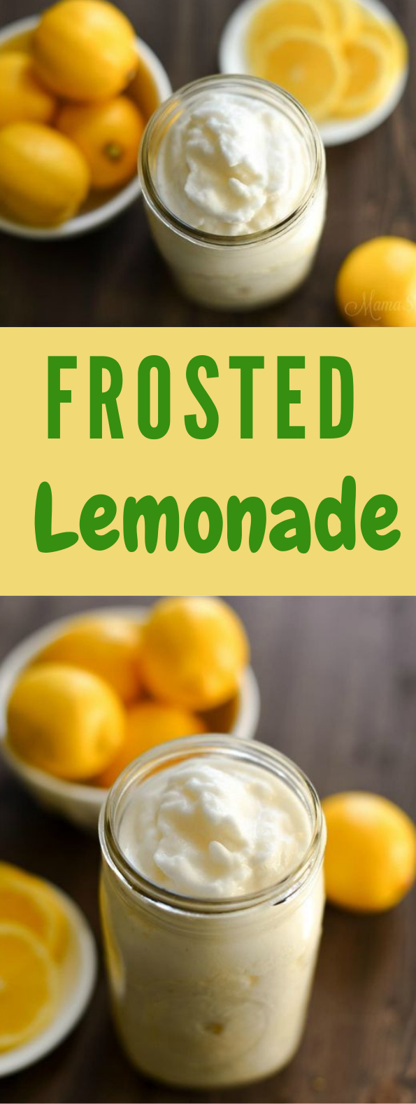 Frosted Lemonade #healthydrink #lemonade