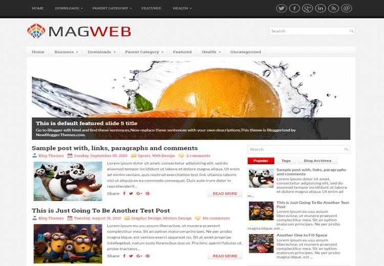 magweb blogger template hadesdzgn