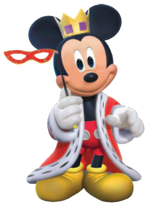 Mickey disfrazado para carnaval 