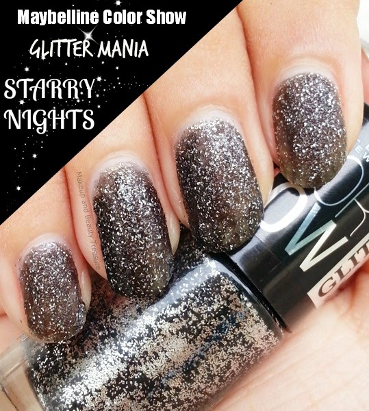 best makeup beauty mommy of india: Maybelline Color Show Glitter Mania Polish in Starry Review & Swatches