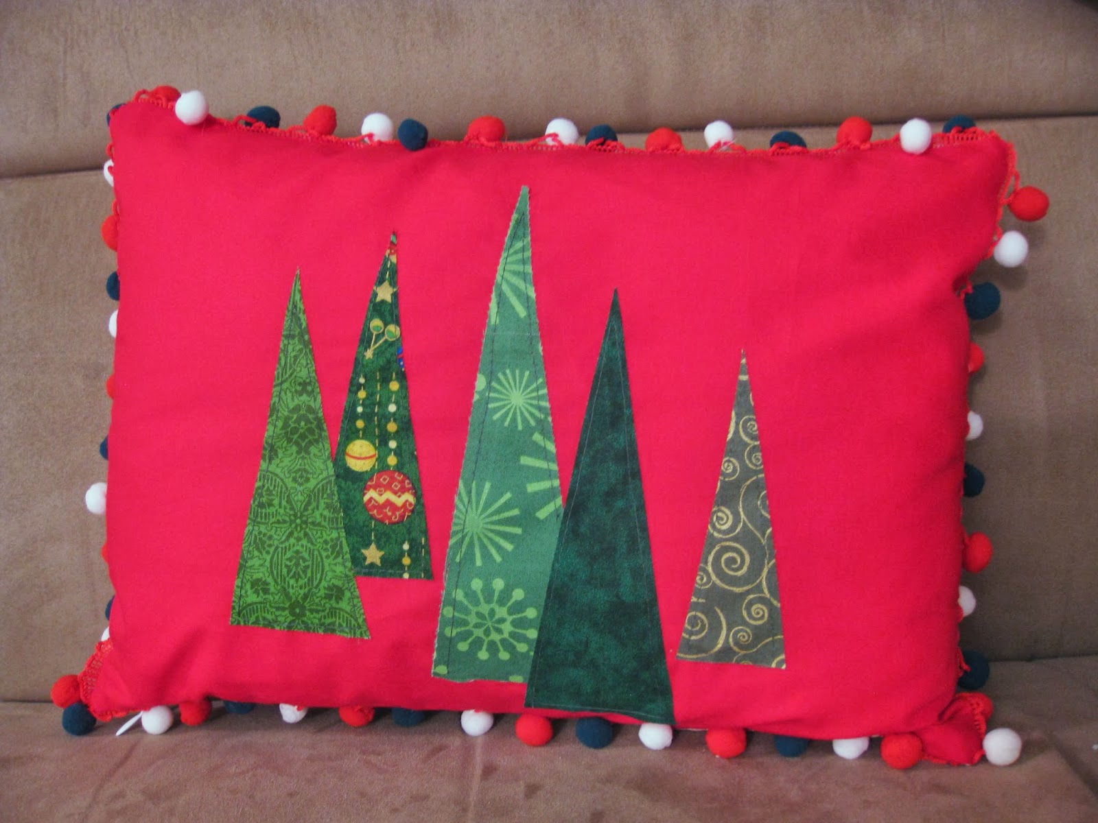 saruthdesigns Christmas Tree Pillows
