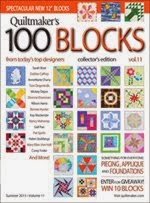 FIND BLUE RIBBON DESIGNS IN QUILTMAKER'S 100 BLOCKS, VOL 11 - May 2015