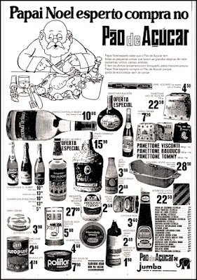 Supermercado Pão de Açucar ; Jumbo;  1974; década de 70. os anos 70; propaganda na década de 70; Brazil in the 70s, história anos 70; Oswaldo Hernandez;