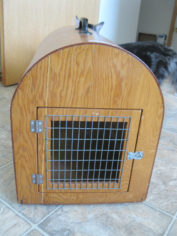 I Have Three Cats A Catcarrier From Before There Were Catcarriers