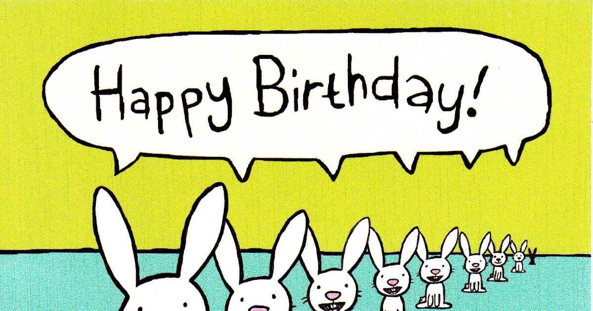 Rabbit Ramblings: More funny bunny birthday cards
