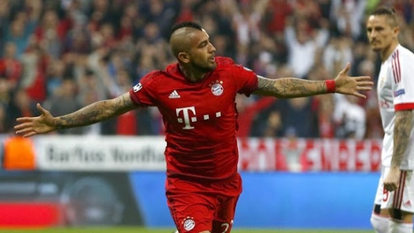 El Bayern Múnich vence con un gol de Vidal al Benfica (1-0)