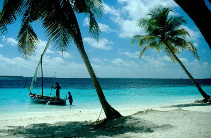Paraíso en las Maldivas.