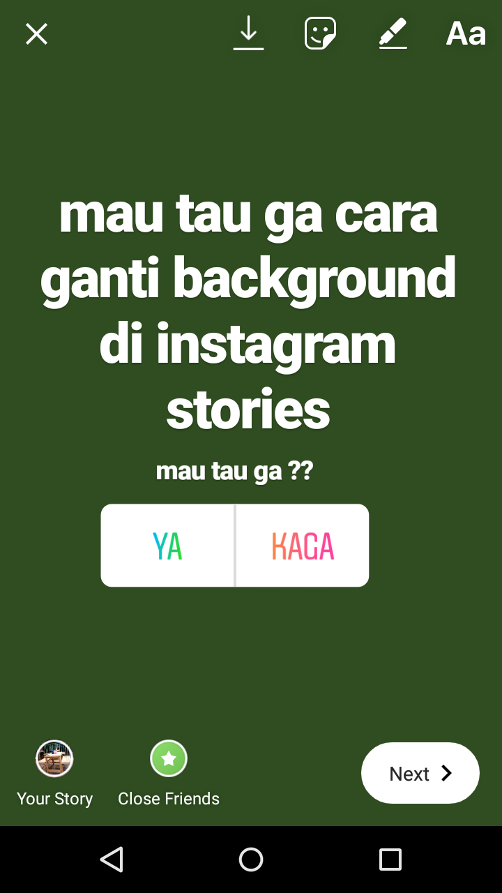 Cara Membuat Polling DI Instagram Stories Bewok Tekno