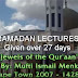 Ramadan Lectures Given by Mufti Menk Over 27 Days