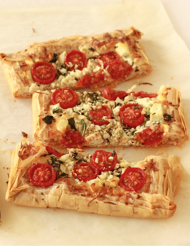 Flaky Tomato and Cheese Tart by SeasonWithSpice.com