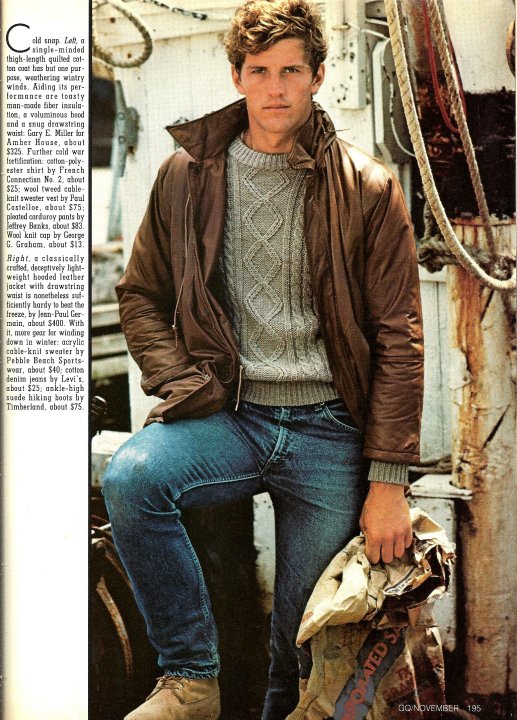 Guys in vintage Jeans & Denim: 80-90s clothing and retail ads/catalogs