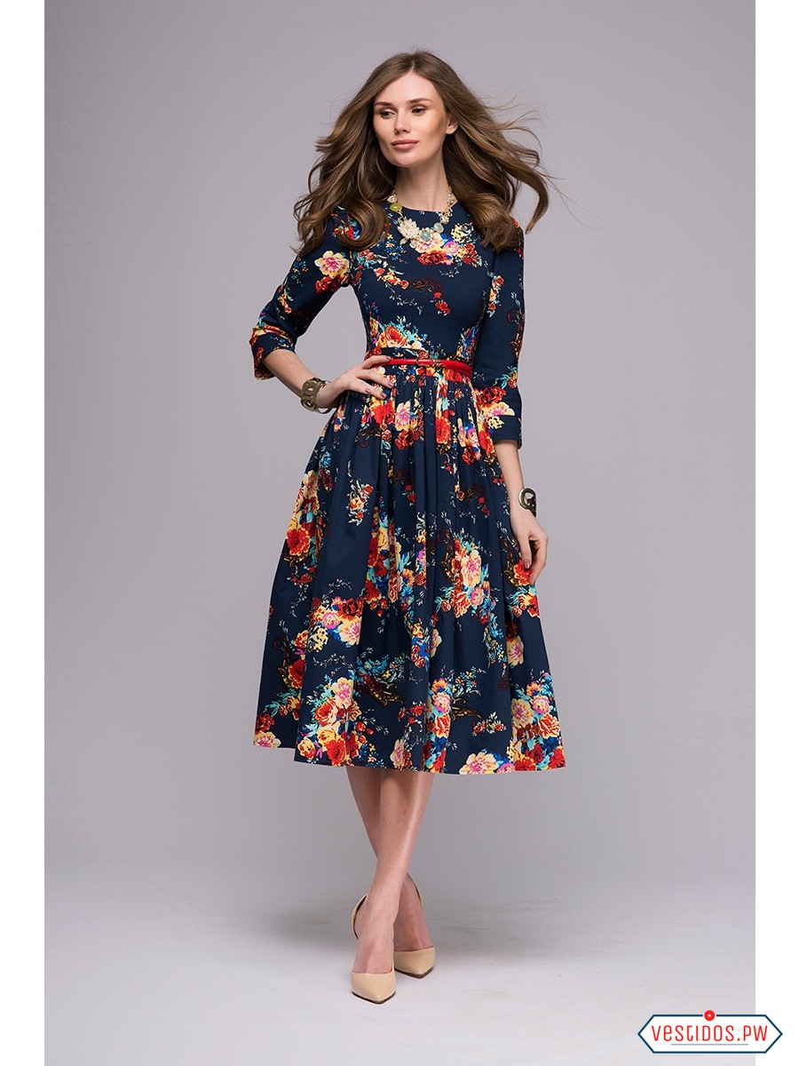 Más de 100 Modelos de Vestidos Midi ¡Colección 2019! Usar