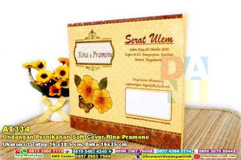 Undangan Pernikahan Soft Cover Rina Pramono