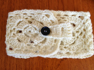 crochet woman's headband and ear warmer