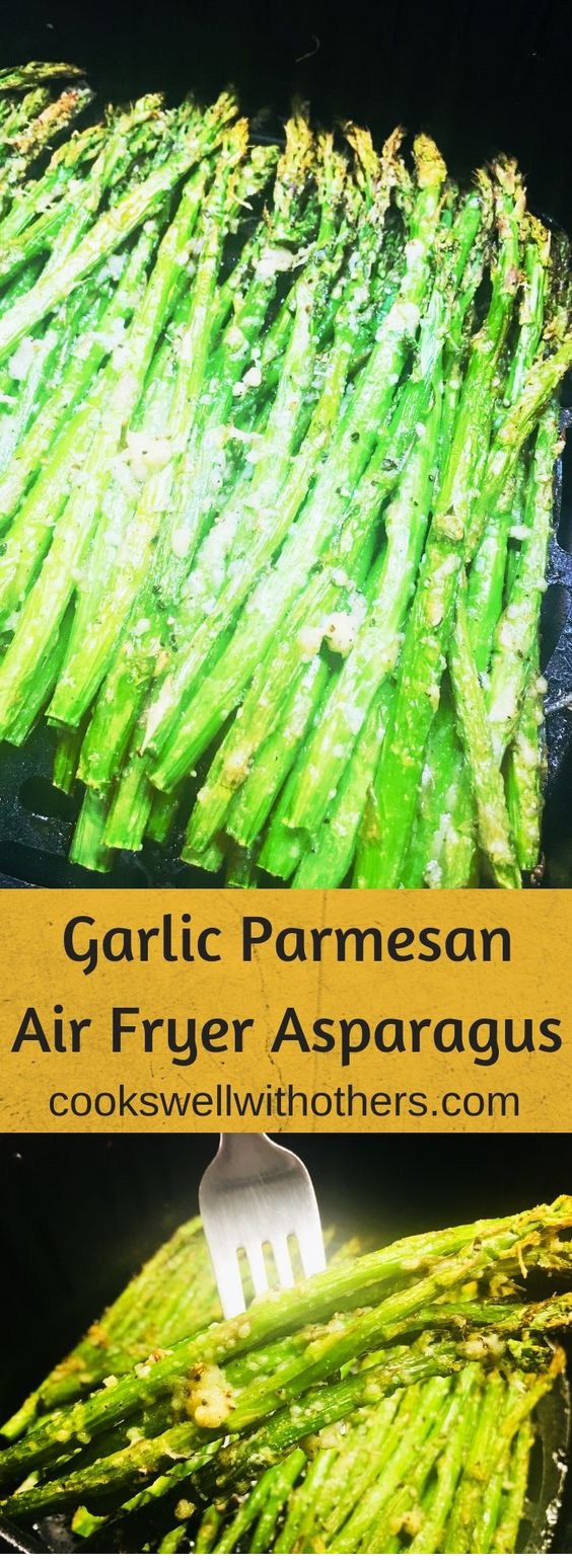 Garlic Parmesan Air Fryer Asparagus