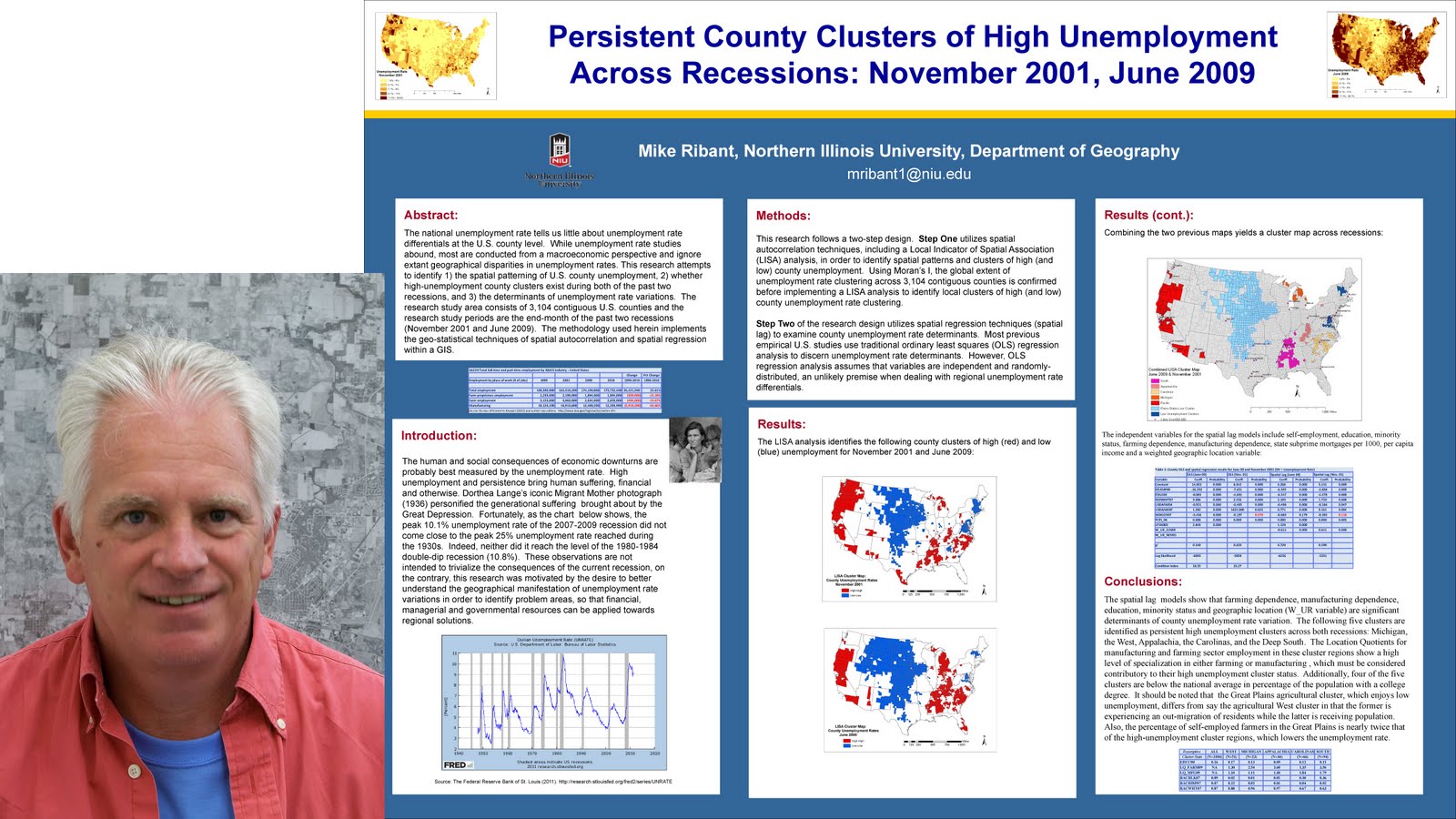 NIU Geography Mike Ribant was awarded People’s Choice Award