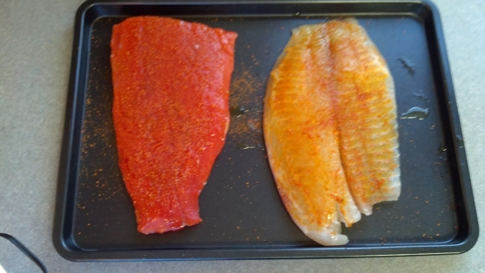 Chris' Big Green Egg Adventure Cedar Plank Salmon & Tilapia