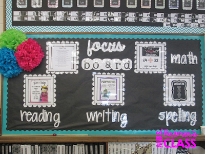 Classroom Focus Board/Objective Board to display what you're learning and share learning goals.