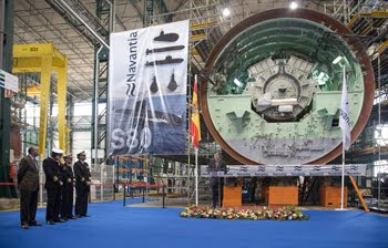 El motor de los submarinos S-80.