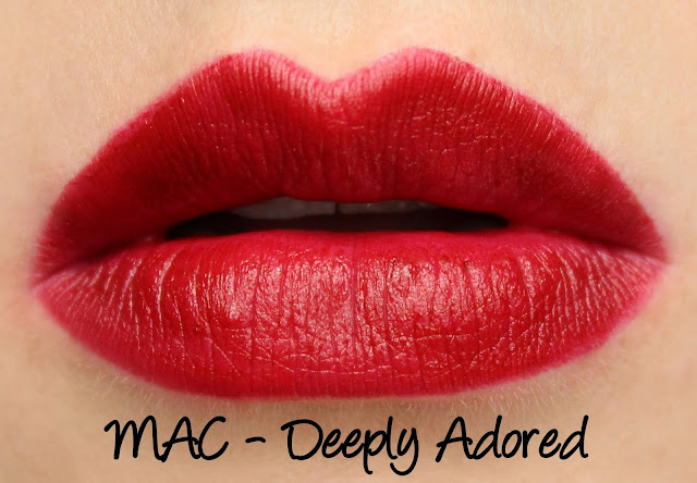 MAC MONDAY | MAC Deeply Adored Lipstick swatches & Review