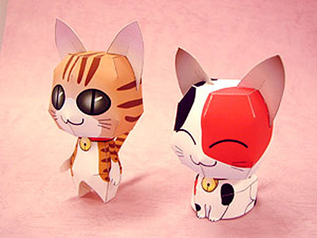 Cute Anime Cat Papercraft | Paperized Crafts
