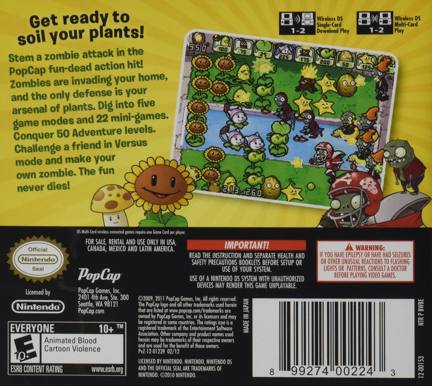 Plants Vs. Zombies Download Nintendo DS Roms Online For Free Ajg