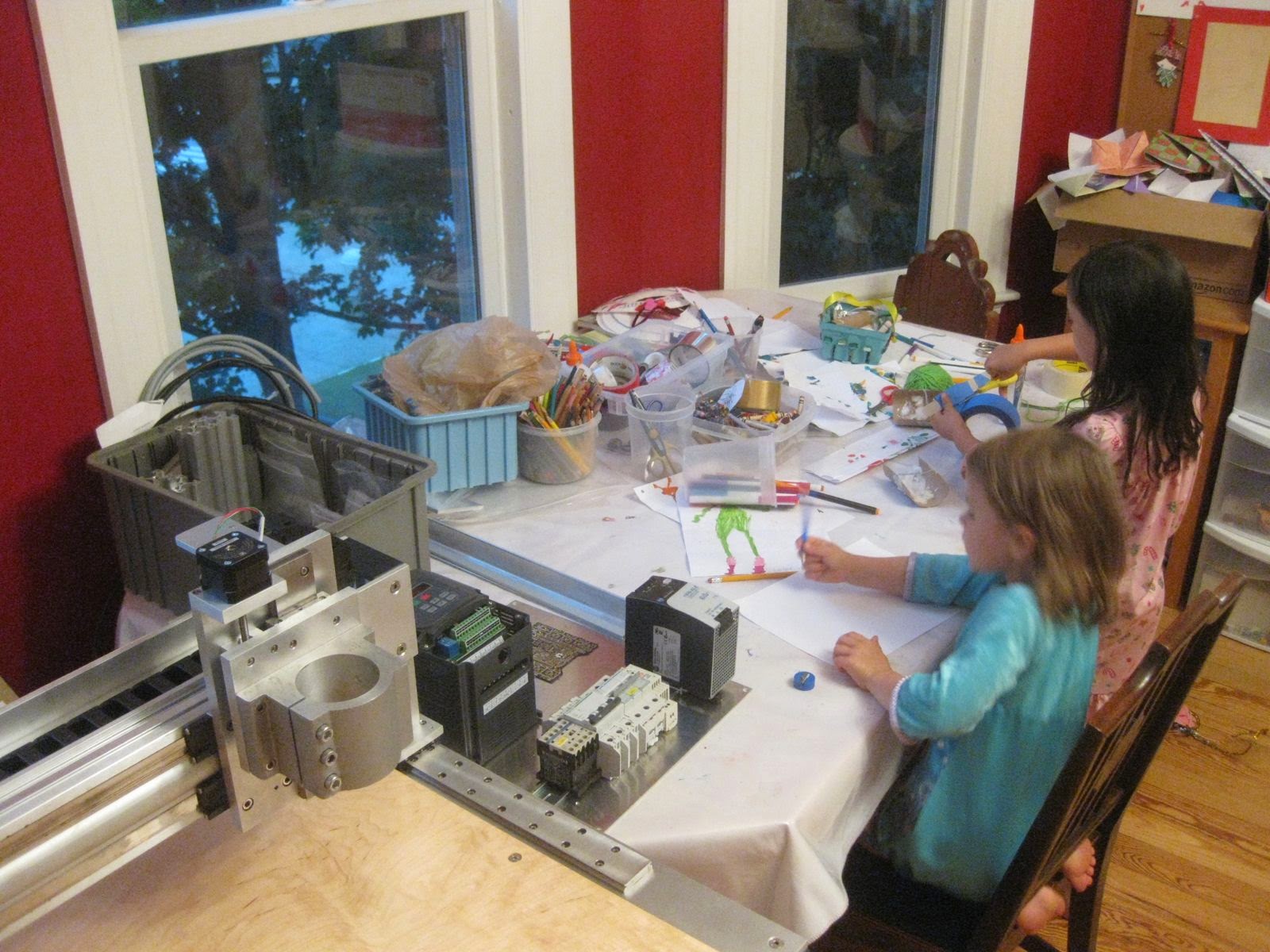 Tooling Up: Building a CNC router with kids