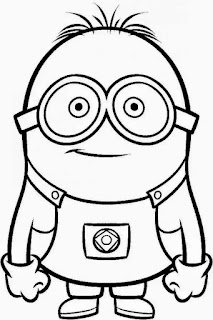 Desenhos, figuras, moldes dos Minions para colorir, pintar, imprimir!