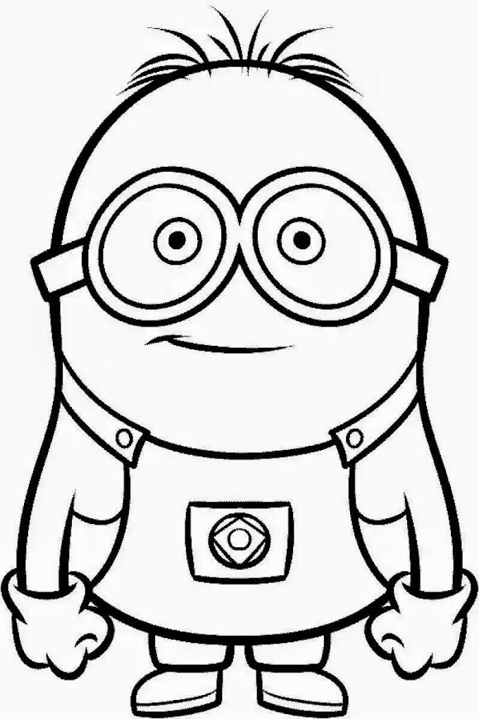 Desenhos, figuras, moldes dos Minions para colorir, pintar, imprimir!