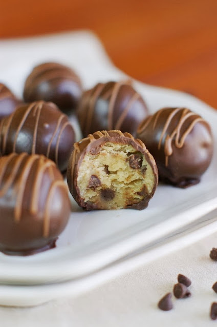 Chocolate Dipped Treats - Cookie Dough Truffles Image