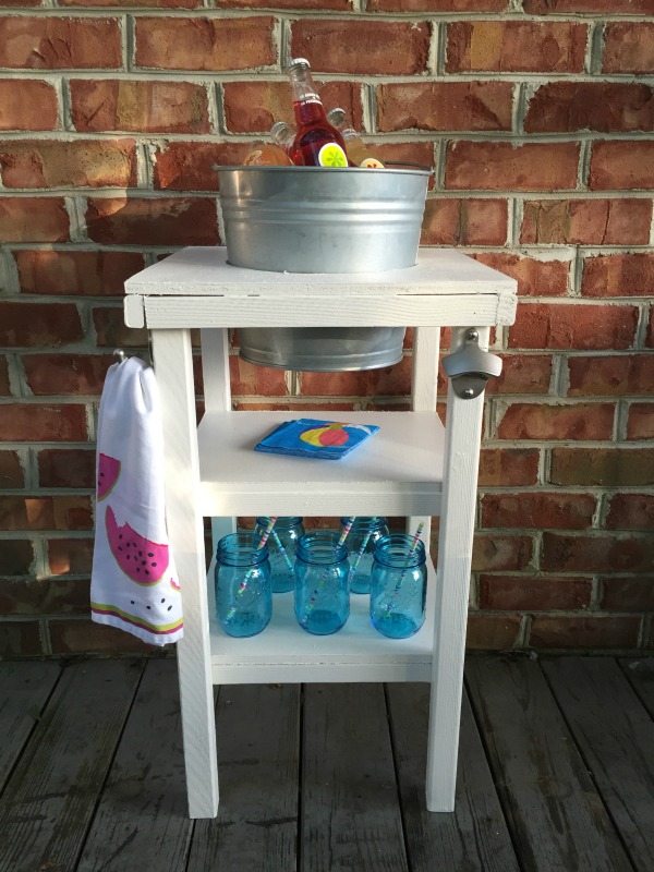 Me and My Pink Mixer DIY Beverage Cart