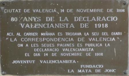 LAPIDAS LAUDATORIAS Y CONMEMORATIVAS EN LA CIUDAD DE VALENCIA 80