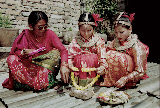 newari newar marriage nepali culture girl barah kirtipur tradition which sun gufa ceremony girls traditions