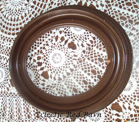 Vintage frame painted brown