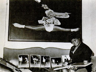 Photograph of black figure skating pioneer Mabel Fairbanks