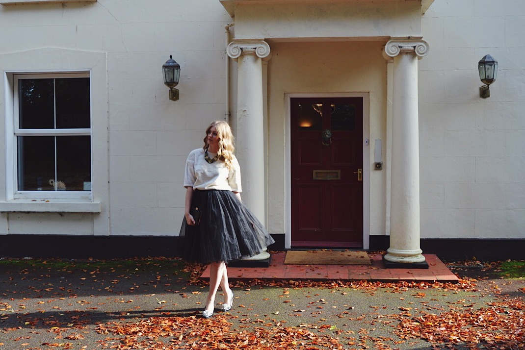 How to style a tulle skirt, fashion bloggers, FashionFake, Christmas Party outfits