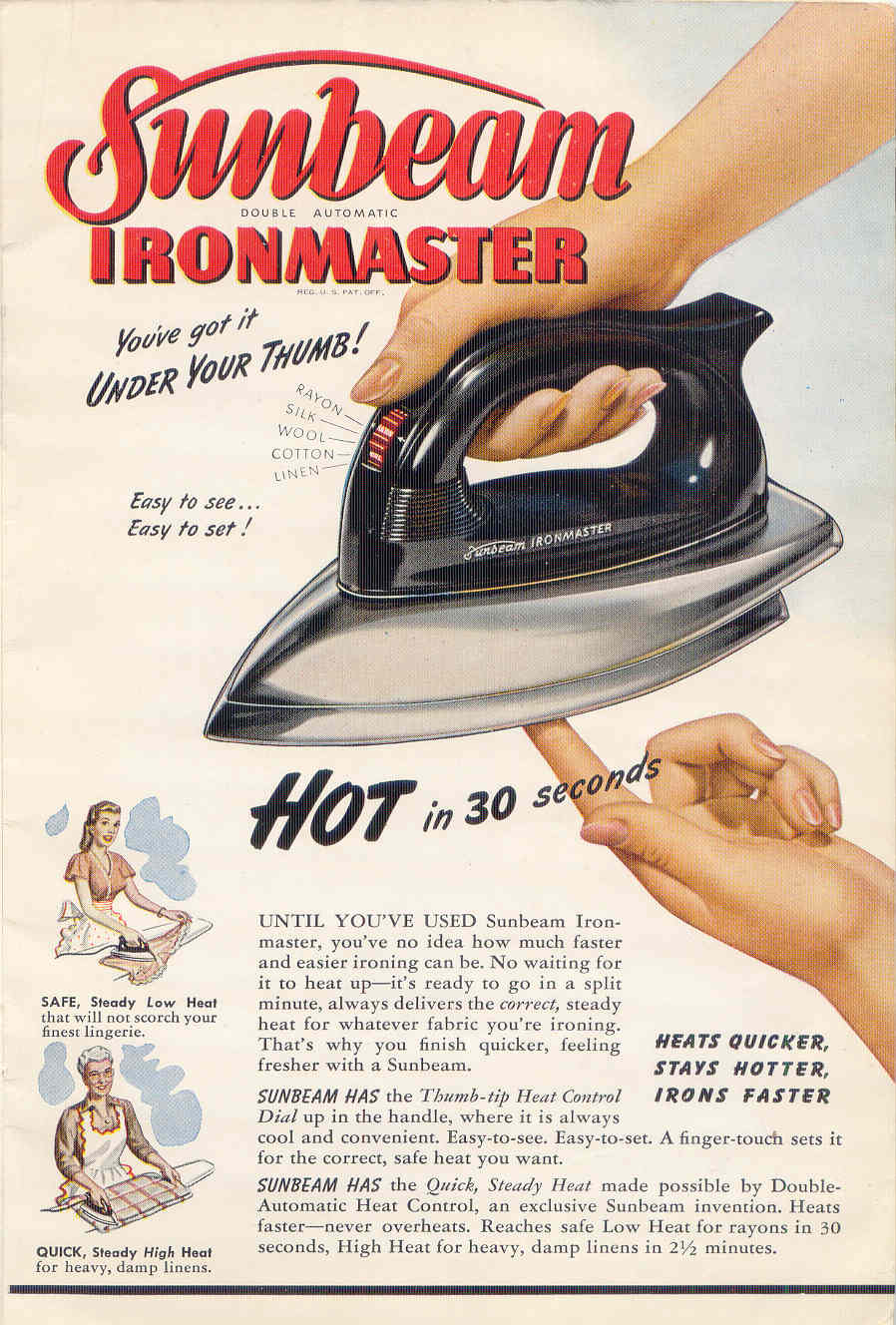 gold country girls Vintage Sunbeam Appliances