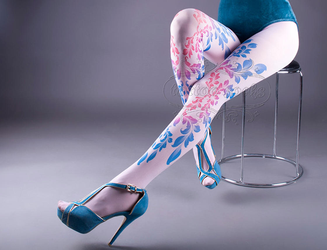 TattooSocks and tights - Have pretty legs decorated without getting tattoos  - Fashionmylegs : The tights and hosiery blog