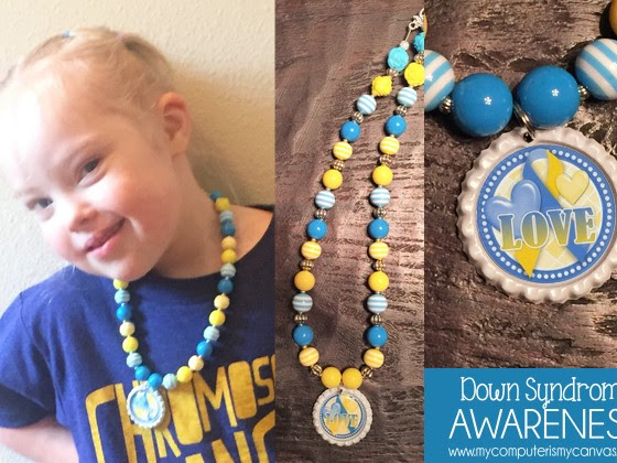 FREEBIE Down Syndrome Awareness Bottle Cap Image