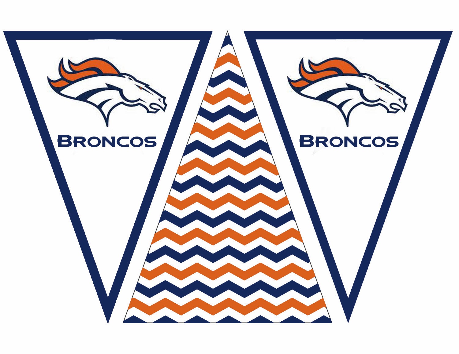 Denver Broncos Free Printable Banner Football Printables Other  Denver Broncos Free Printable Banner Football Printables Other