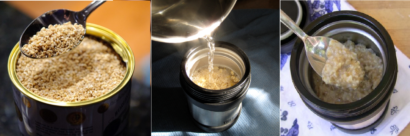 Single-Serve Recipe for Thermos Oatmeal made with Chia Seeds