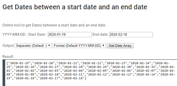 Date from format get online date How to