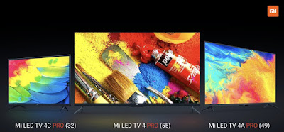 Xiaomi Mi LED TV 4C Pro 32, Mi LED TV 4A Pro 49, Mi LED TV 4 Pro 55  Launched in India