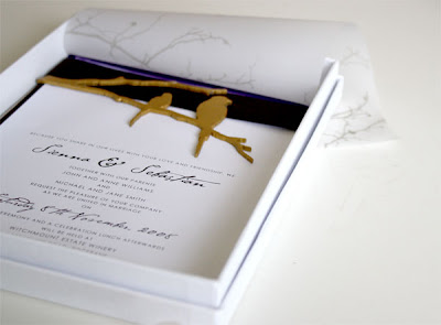 bird of paradise wedding invitations