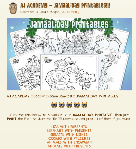 Animal Jam Spirit Blog Jamaaliday Adventure Rescue Rewards & Prizes