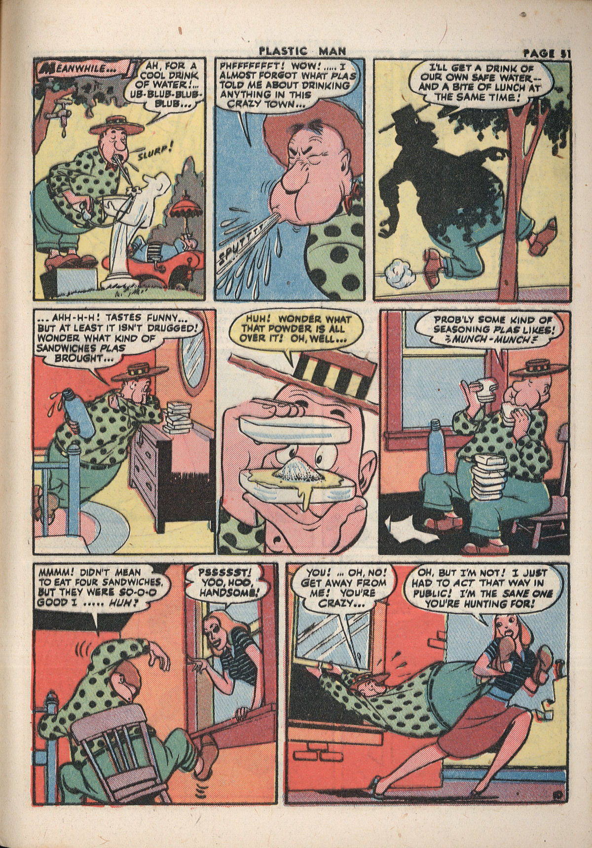 Read online Plastic Man (1943) comic -  Issue #2 - 53