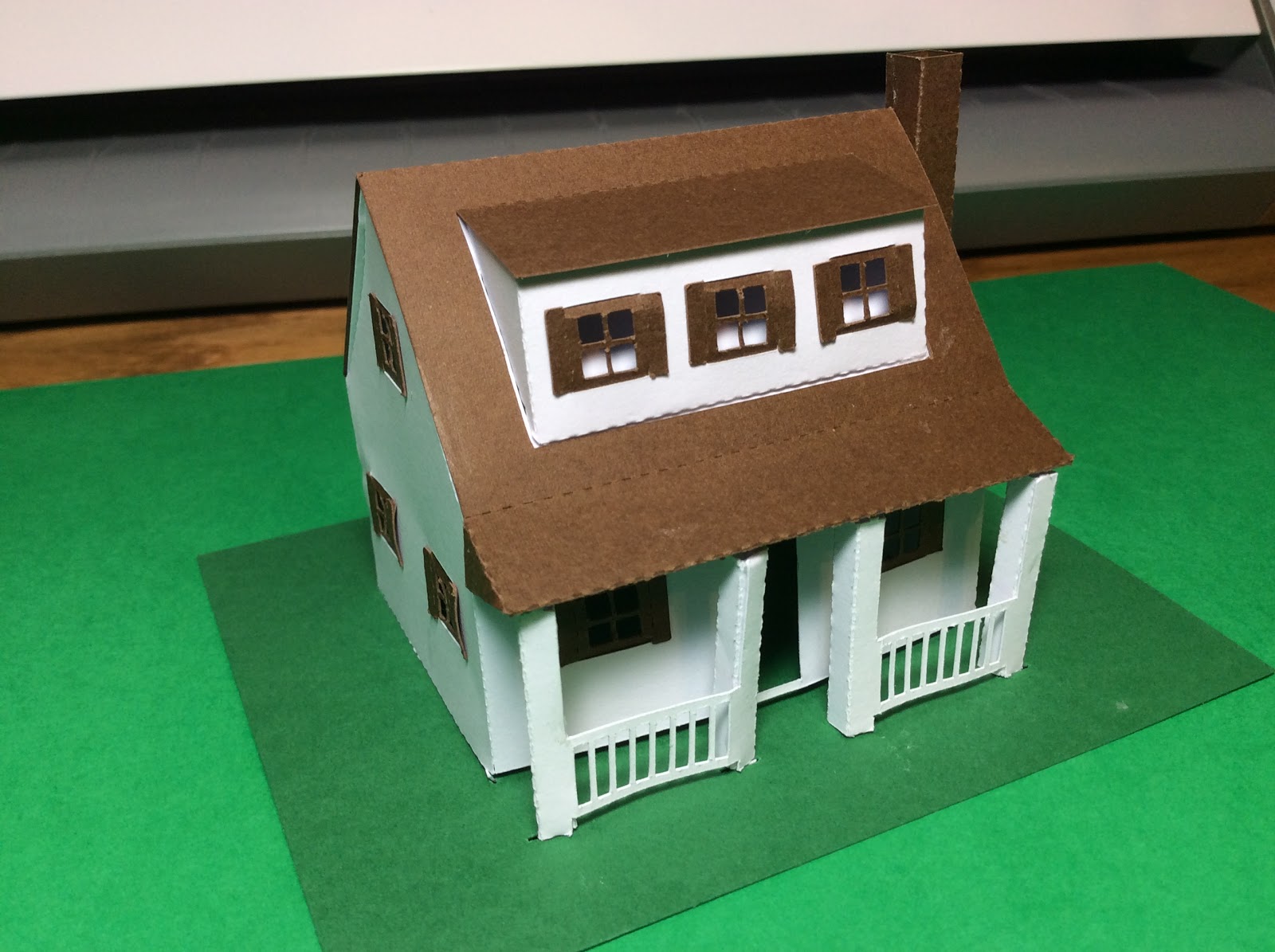 Papercrafts And Other Fun Things Miniature House 10 A Cape Cod
